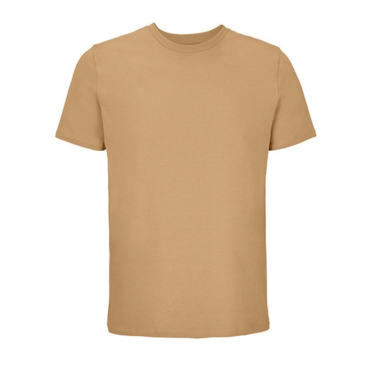 Koszulka Unisex Klasyczna Bawełna w Konwersji L03981 - Dark Beige