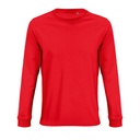 Koszulka Oversize z Długim Rękawem Bawełna Organiczna L03982 - Bright Red