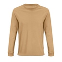 Koszulka Oversize z Długim Rękawem Bawełna Organiczna L03982 - Dark Beige