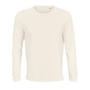 Koszulka Oversize z Dlugim Rekawem Bawelna Organiczna L03982 - Off White