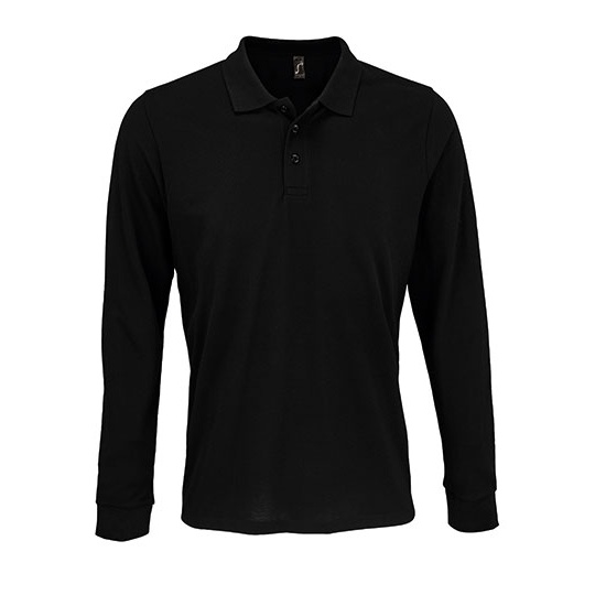 Polo Klasyczne Pika Poliester Bawelna L03983 - Black