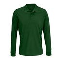 Unisex polo z długim rękawem L03983 - Bottle Green
