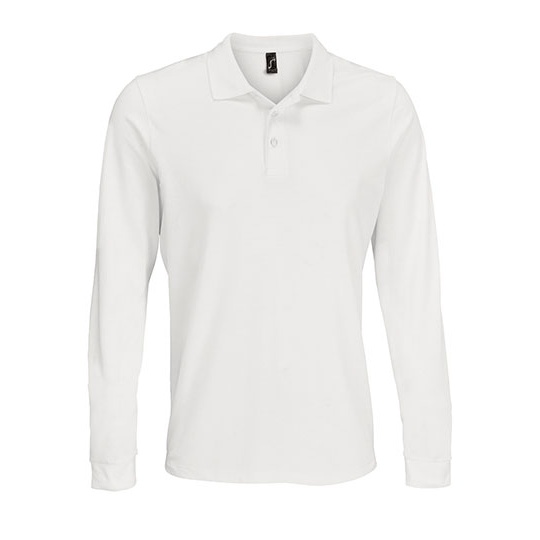 Polo Klasyczne Pika Poliester Bawełna L03983 - White