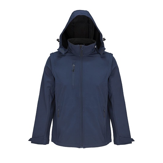 Kurtka Softshell 3w1 Oddychająca Wodoodporna L03995 - Abyss Blue