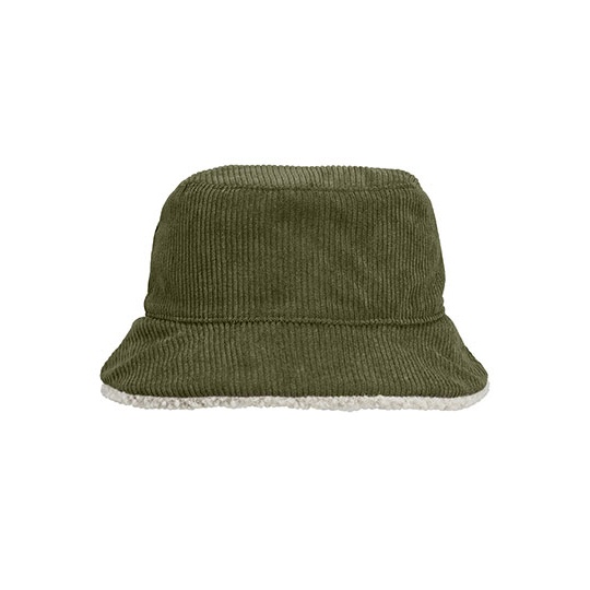 Kapelusz Dwustronny Sztruks Sherpa L03998 - Army & Shear Beige