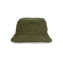 Kapelusz Dwustronny Sztruks Sherpa L03998 - Army & Shear Beige
