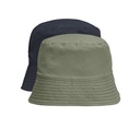 Kapelusz Bucket Dwustronny Nylon Wodoodporny L03999 - Black & Khaki