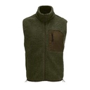 Kamizelka Unisex Sherpa Polar Recykling L04041 - Army & Dark Army