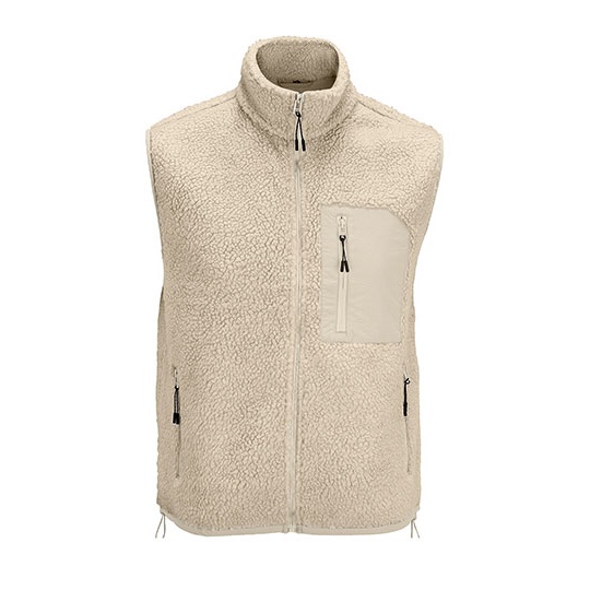 Kamizelka Unisex Sherpa Polar Recykling L04041 - Shear Beige & Beige