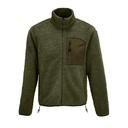 Kurtka Sherpa Oversize z Recyklingu L04042 - Army & Dark Army