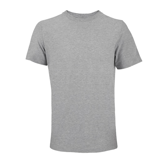 T-Shirt Klasyczny Czesana Bawełna L04203 - Light Grey Melange