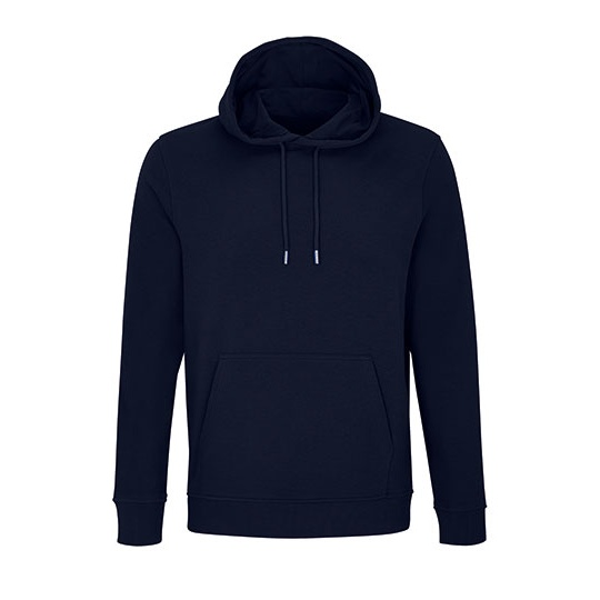 Bluza Z Kapturem Kieszenia Kangurka Bawelna Organiczna L04232 - French Navy