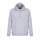 Bluza Z Kapturem Kieszenia Kangurka Bawełna Organiczna L04232 - Grey Melange