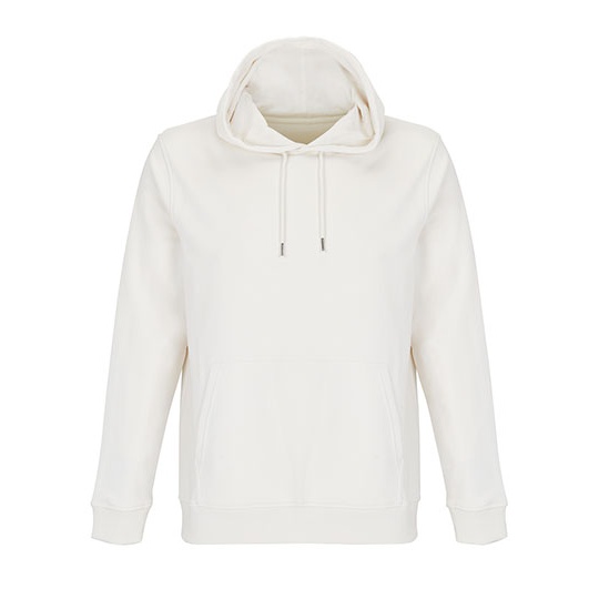 Bluza Z Kapturem Kieszenia Kangurka Bawelna Organiczna L04232 - Off White