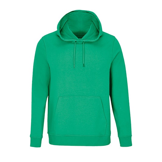 Bluza Z Kapturem Kieszenia Kangurka Bawełna Organiczna L04232 - Spring Green