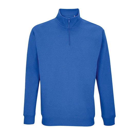 Bluza unisex z zamkiem 1/4 i wysokim kołnierzem L04234 - Royal Blue 241
