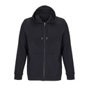 Bluza Unisex na Zamek Bawelna Organiczna L04237 - Black