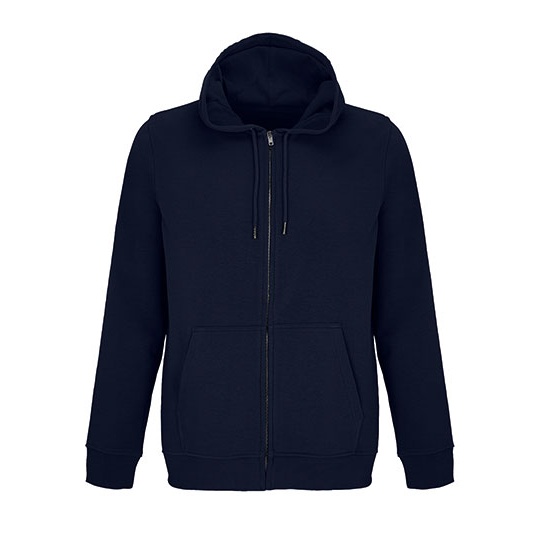 Bluza Unisex na Zamek Bawelna Organiczna L04237 - French Navy