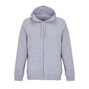 Bluza Unisex na Zamek Bawełna Organiczna L04237 - Grey Melange
