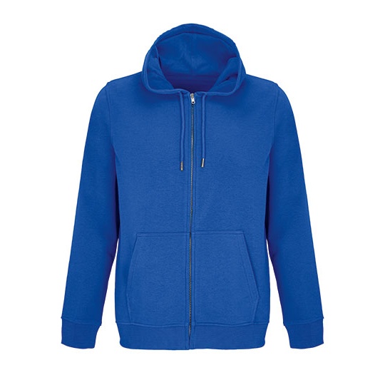 Bluza Unisex na Zamek Bawełna Organiczna L04237 - Royal Blue 241