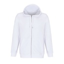 Bluza Unisex na Zamek Bawelna Organiczna L04237 - White