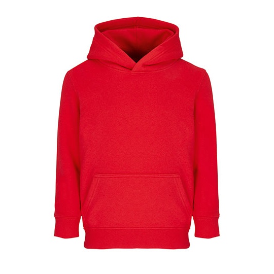 Bluza Dziecieca Kangurka Bawelniana Poliester Recykling L04238K - Bright Red