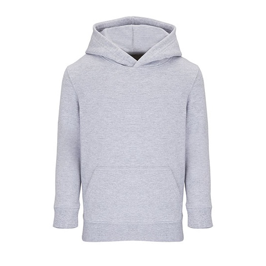 Bluza Dziecięca Kangurka Bawełniana Poliester Recykling L04238K - Grey Melange