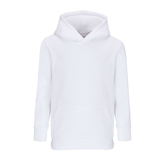 Bluza Dziecieca Kangurka Bawelniana Poliester Recykling L04238K - White