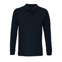 Koszulka Polo Unisex Dlugi Rekaw Bawelna Organiczna L04241 - Black