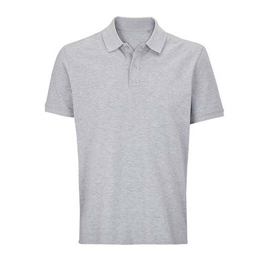 Koszulka polo unisex L04242 - Grey Melange