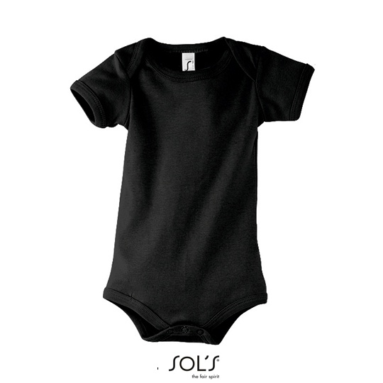 Body Krotki Rekaw Bawelniane L118 - Black