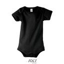 Body Krotki Rekaw Bawelniane L118 - Black