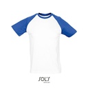 T-shirt Klasyczny Raglanowy Bawelniany L140 - Royal Blue 241