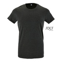 T-Shirt Slim Bawełniany L149 - Charcoal Melange