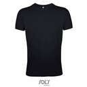 T-Shirt Slim Bawełniany L149 - Deep Black