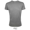 T-Shirt Slim Bawelniany L149 - Grey Melange