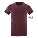 T-Shirt Slim Bawelniany L149 - Heather Oxblood