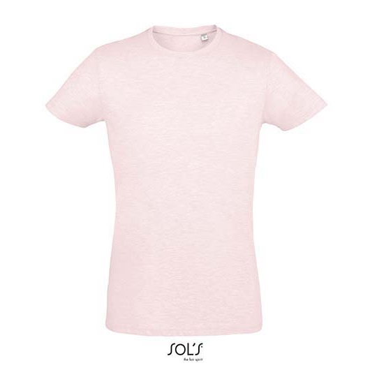 T-Shirt Slim Bawełniany L149 - Heather Pink