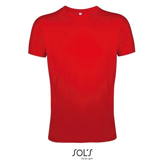 T-Shirt Slim Bawelniany L149 - Red