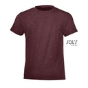 T-shirt dziecięcy L149K - Heather Oxblood