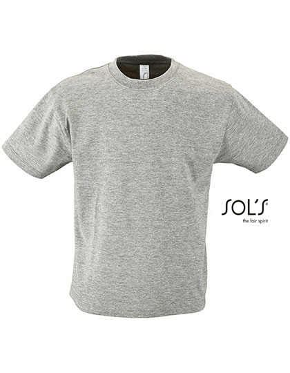 Koszulka Klasyczna Bawelniana L150K - Melange Grey