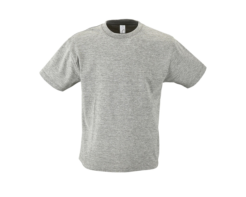 Koszulka Klasyczna Bawelniana L150K - Melange Grey