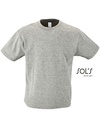 Koszulka Klasyczna Bawelniana L150K - Melange Grey