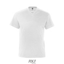 T-shirt Męski Klasyczny Bawełniany Dekolt V L151 - Ash (Heather)