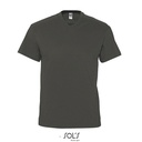 T-shirt Męski Klasyczny Bawełniany Dekolt V L151 - Dark Grey (Solid)