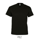 T-shirt Męski Klasyczny Bawełniany Dekolt V L151 - Deep Black