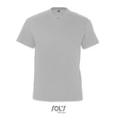 T-shirt Meski Klasyczny Bawelniany Dekolt V L151 - Grey Melange