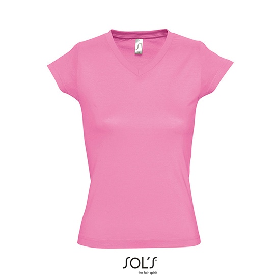 T-shirt Damski Slim Bawelniany L156 - Orchid Pink