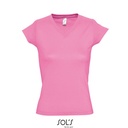 T-shirt Damski Slim Bawełniany L156 - Orchid Pink