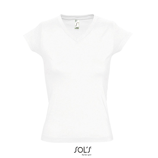 T-shirt Damski Slim Bawełniany L156 - White